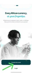 Hizo app create account screen for new user registration